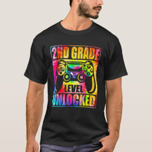 T-shirt Tie-Dye Dos Niveau 2 Débloqué Jeu Vidéo