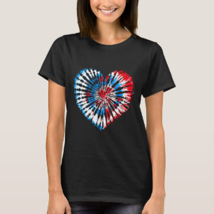 T-shirt tie-dye drapeau américain Usa 4 juillet ga