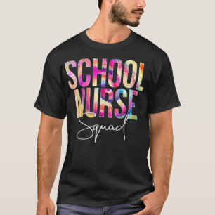 T-shirt Tie Dye École Infirmière Squad Retour À L'Apprécia