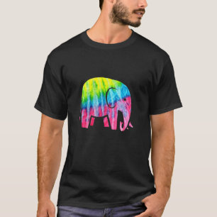 T-shirt Tie Dye Elephant Cravate teint Sauvez Les Animaux