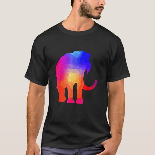 T-shirt Tie Dye Elephant Cravate teint Sauvez Les Animaux (Devant)