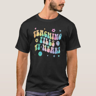 T-shirt Tie Dye Enseignement Remplit Mon Coeur Enseignant