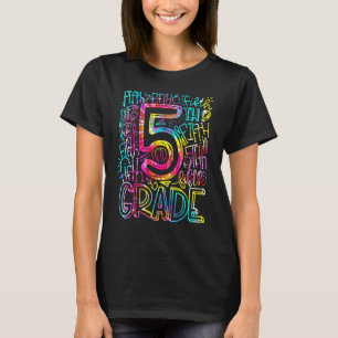 T-shirt Tie Dye Étudiant de 5e année au collège