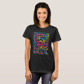 T-shirt Tie Dye Étudiant de 5e année au collège (Devant entier)