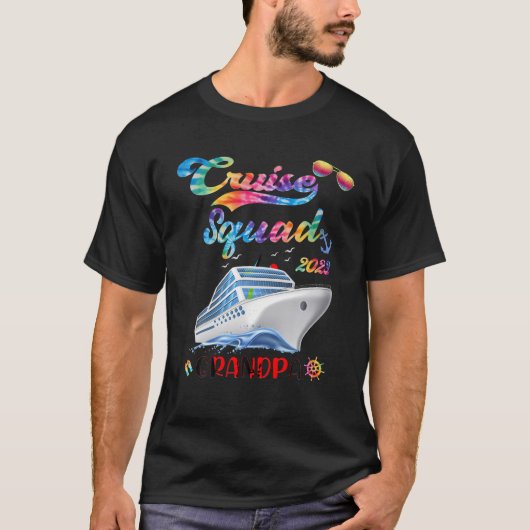 T-shirt Tie Dye Family Cruise Trip 2023 T Shirt (Devant)