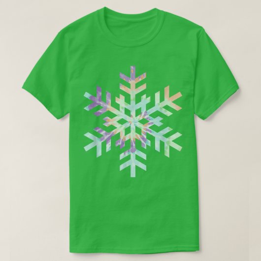 T-shirt Tie Dye Flocon de neige hiver Noël 917 (Design devant)
