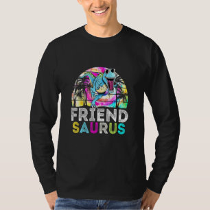 T-shirt Tie Dye Friendsaurus Dinosaur Daddy Famille Saurus