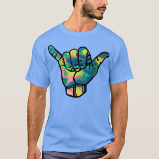 T-shirt Tie Dye Hang Loose Tie Tee Color Tie Dye Hang Loos