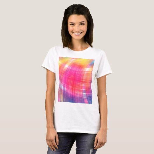T-shirt Tie Dye incurvé (Devant entier)