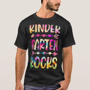 T-shirt Tie Dye Kindergarten Rocks Retour À L'École Enseig