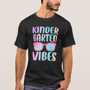 T-shirt Tie Dye Kindergarten Vibes Squad 1Er Jour De L'Éco
