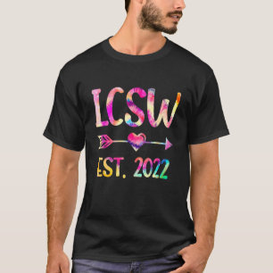 T-shirt Tie Dye Lcsw Graduation 2022 Licence Soc Clinique
