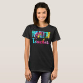 T-shirt Tie Dye Math Enseignant Mathématiques Enseignant V (Devant entier)