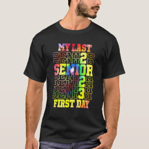 T-shirt Tie Dye Mon Dernier Premier Jour Senior 2023 Retou
