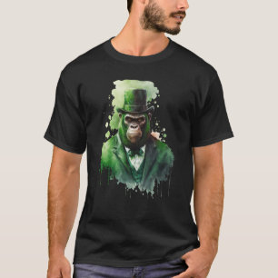 T-shirt Tie Dye Monkey Tuxedo Leprechaun Casquette St Patr