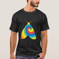 Tie Dye Moth arc-en-ciel Print Insect Owlet Hippie
