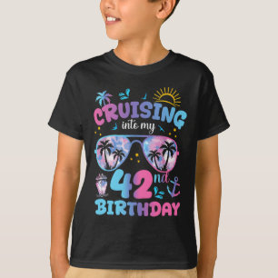 T-shirt Tie Dye naviguant vers mon 42e anniversaire Sungle