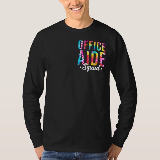T-shirt Tie Dye Office Aide Squad Pocket Office Administra (Devant)