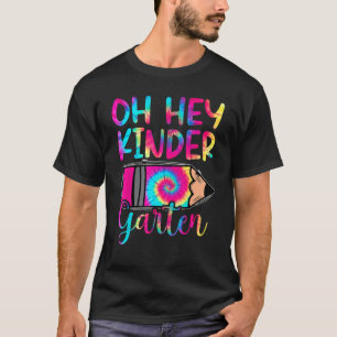T-shirt Tie Dye Oh Hey jardin d'enfants Premier jour de l'