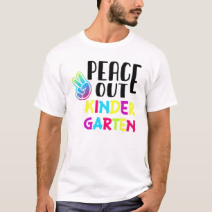 T-shirt Tie Dye Peace Out Maternelle Jour Dernier De L'Éco