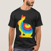 T-shirt Tie Dye Pika arc-en-ciel Print Rock Rabbit Hippie  (Devant)