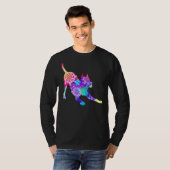 T-shirt Tie Dye Pitbull Jouer Bow (Devant entier)