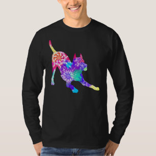 T-shirt Tie Dye Pitbull Jouer Bow