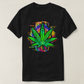T-shirt Tie Dye Pot Leaf Potheed Fumer Weed Hippie Sto (Design devant)