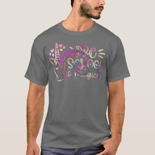 T-shirt Tie Dye Preschool Est Magique Unicorne Retour À L'