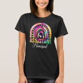 T-shirt Tie Dye Rainbow Assistant principal enseignant Ret (Devant)