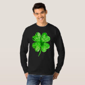 T-shirt Tie Dye Shamrock Lucky Four Leaf C St Patrick's Da (Devant entier)