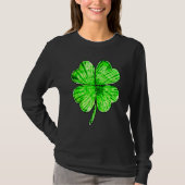 T-shirt Tie Dye Shamrock Lucky Four Leaf C St Patrick's Da (Devant)