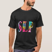 T-shirt Tie Dye Slp Discours Langue Pathologiste Discours (Devant)