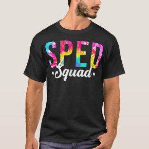 T-shirt Tie Dye Spad Squad Spécial Ed Teacher Retour À Sch