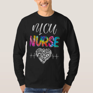 T-shirt Tie Dye Stethoscope Nicu Nurse Day Nurse Scrub L