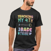 T-shirt Tie Dye Teacher Test Day Enseignement Mon 4e grade (Devant)