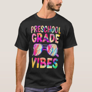 T-shirt Tie Dye Vibes Préscolaire Professeur Premier Jour 