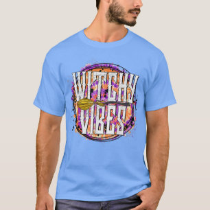 T-shirt Tie Dye Witchy Vibes Funny Halloween Women