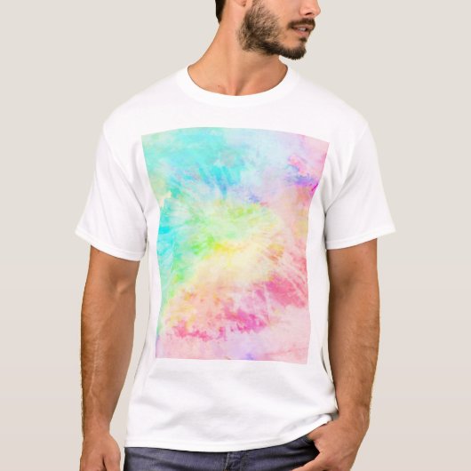 T-shirt Tie teint arc-en-ciel (Devant)
