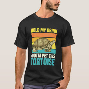 T-shirt Tiens mon verre, je dois caresser cette tortue ter