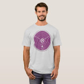 T-shirt tiers 11 circuit, chemise de labyrinthe de cendre (Devant entier)