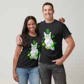 T-shirt Tiffany Chat Shamrock Bonne St Patrick's Day Chat (Unisexe)