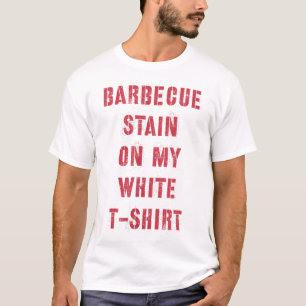 T-shirt Tige Barbecue Sur Mon Blanc _2