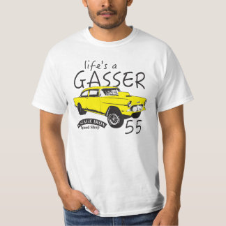 T-shirt Tige de rat de Gasser Hotrod ; cru racecar du coup