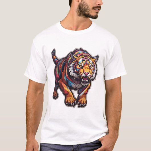 T-shirt Tige rougeoyant design (Devant)