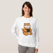 T-shirt Tiger à manger avec Bowl (Devant entier)