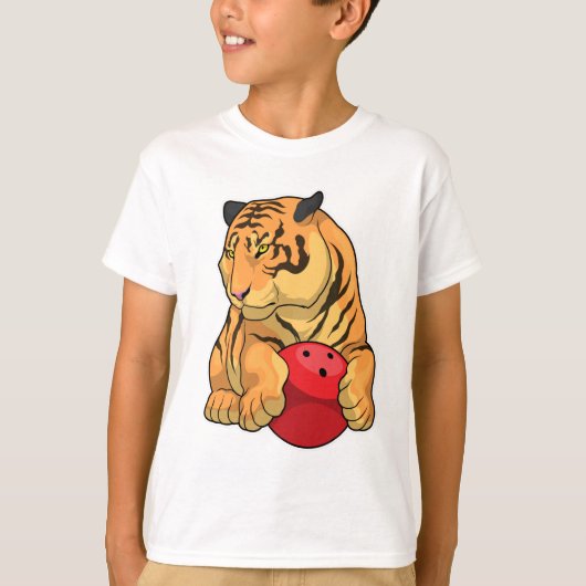 T-shirt Tiger Bowling Bowling boule (Devant)
