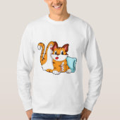 T-shirt Tiger chat avec Coussin (Devant)