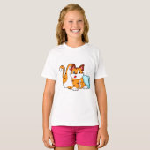 T-shirt Tiger chat avec Coussin (Devant entier)