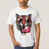 T-shirt Tiger Chemise Femmes Tiger Visage (Devant)